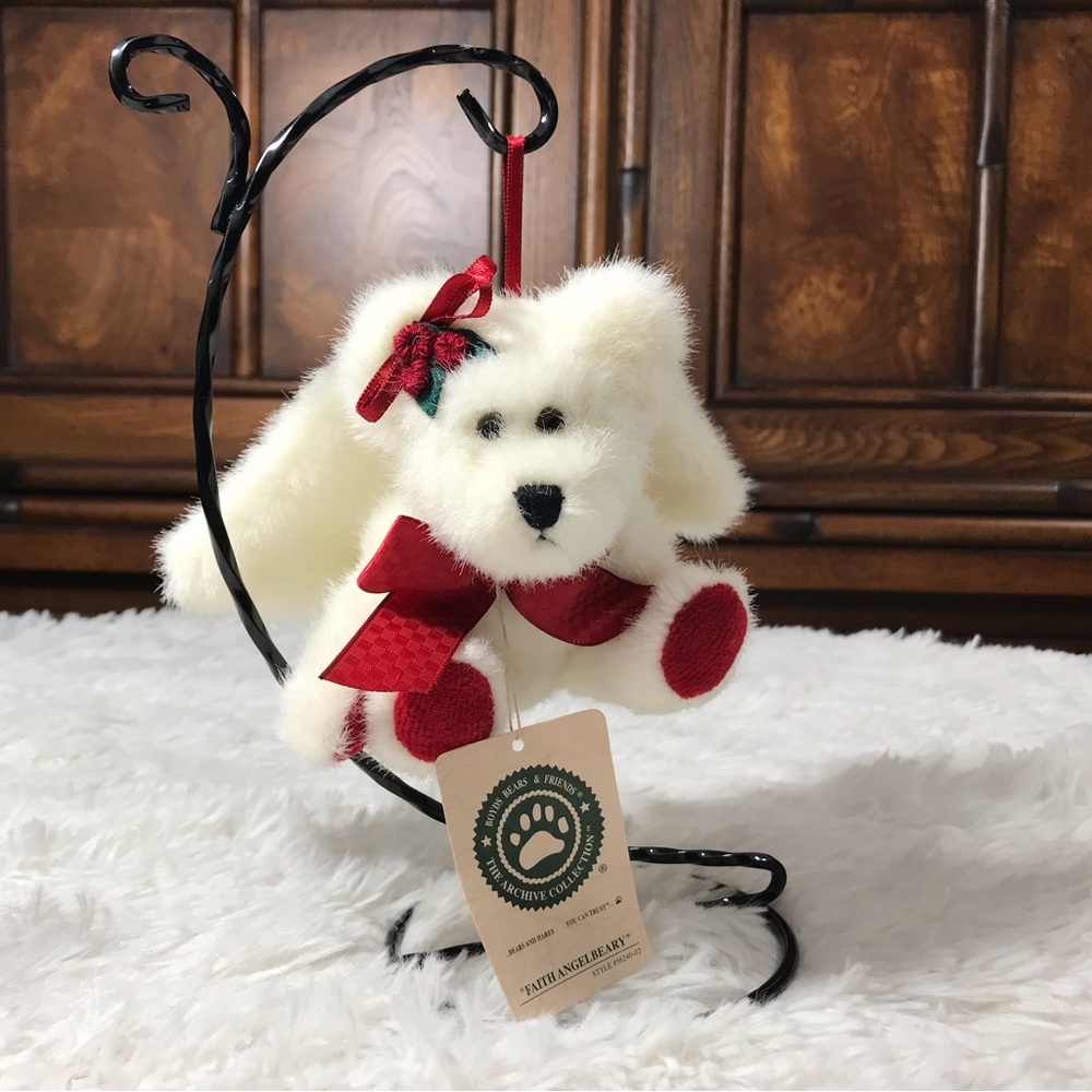 Boyds FAITH ANGELBEARY The Archive Collection Ornament & Ornament Stand